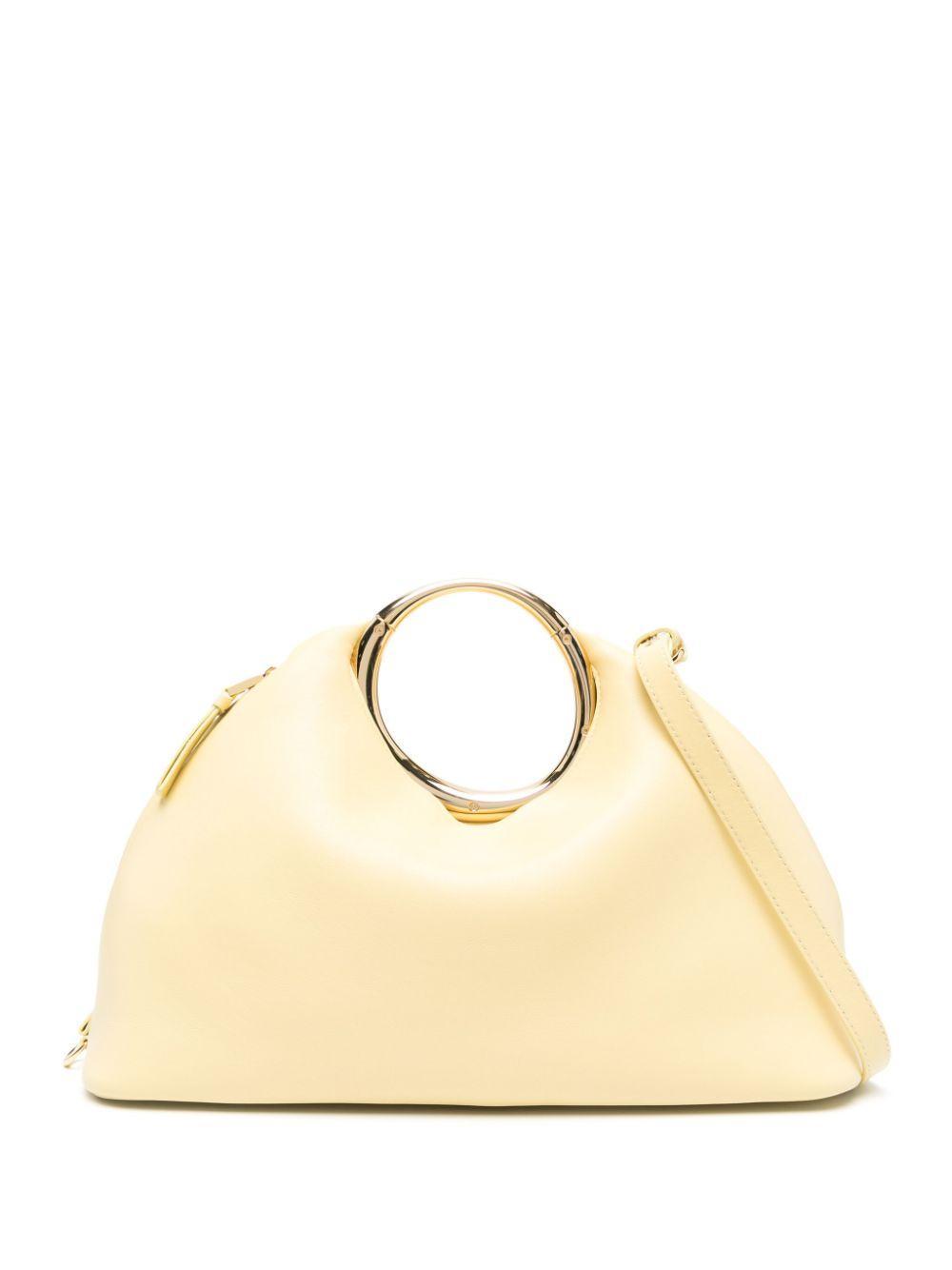 JACQUEMUS Le Calino Leather Bag In Pale Yellow Product Image