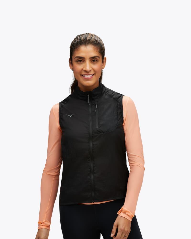 Hoka One HOKA Women's Skyflow Vest in Black, Size Medium Product Image