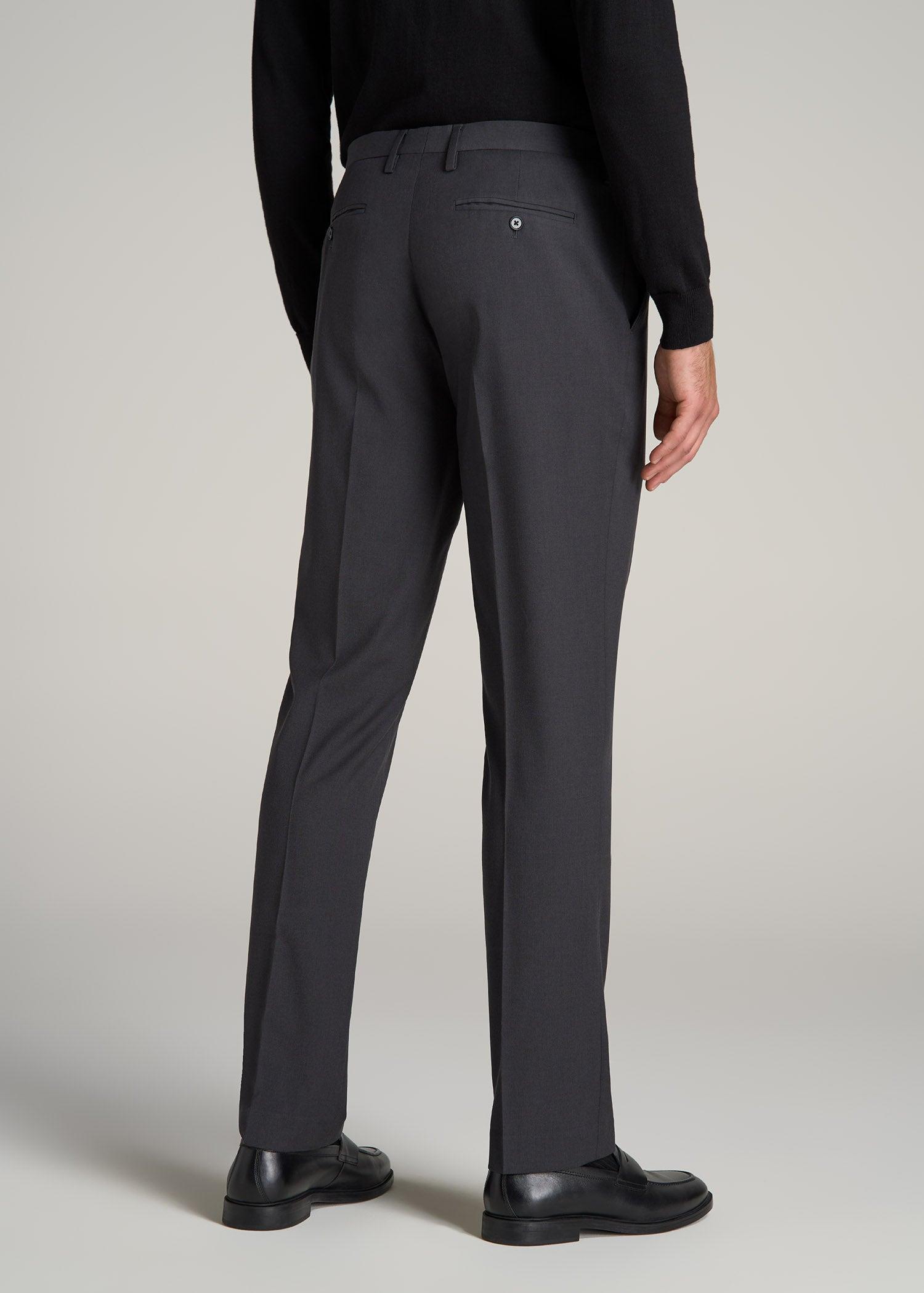 Suit Trousers for Tall Men in Mid Grey Male Product Image