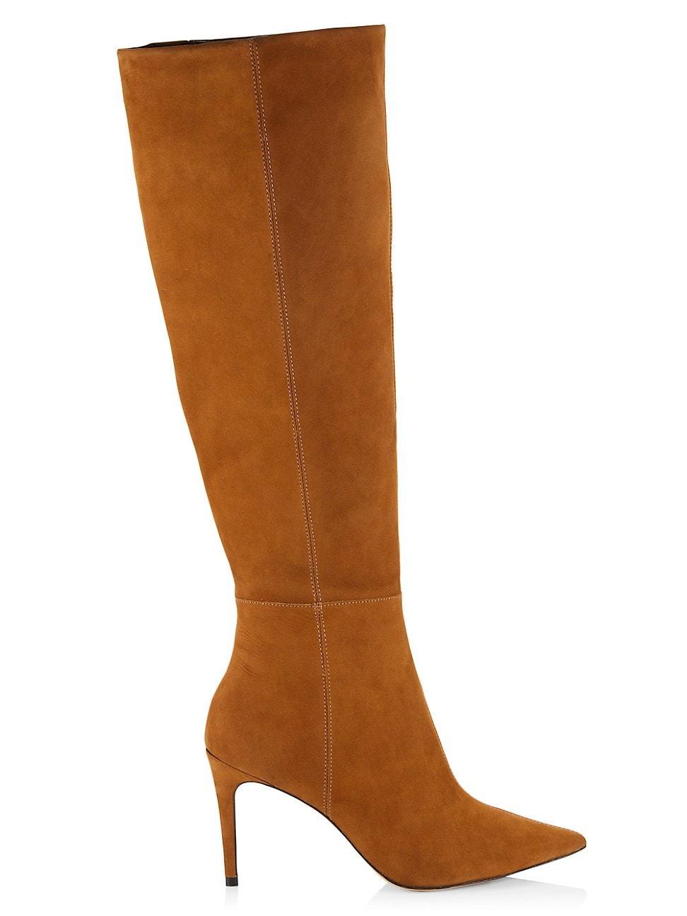 Womens COLLECTION 87MM Suede Stiletto Knee-High Boots product image