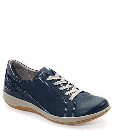 Aetrex Dana Lace-Up Leather Braided Detail Oxfords Product Image