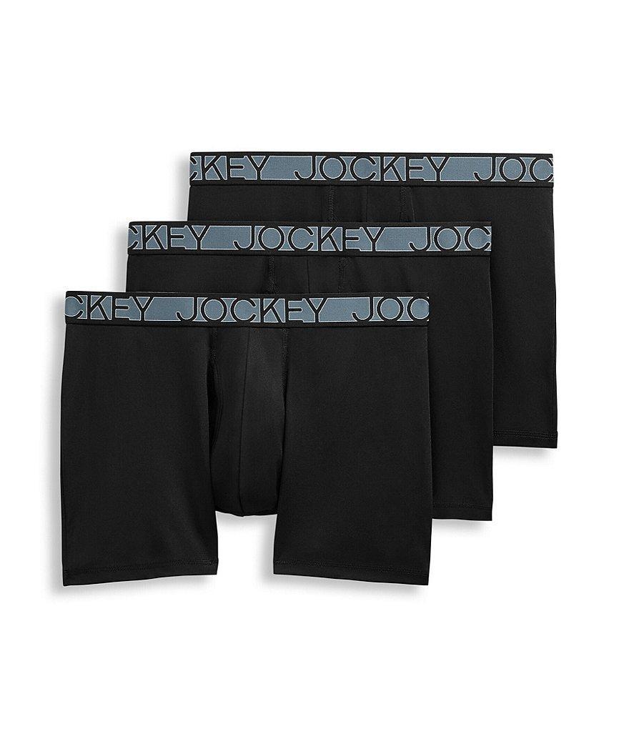 Jockey Signature Active Microfiber Eco 5#double; Inseam Boxer Briefs 3-Pack Product Image