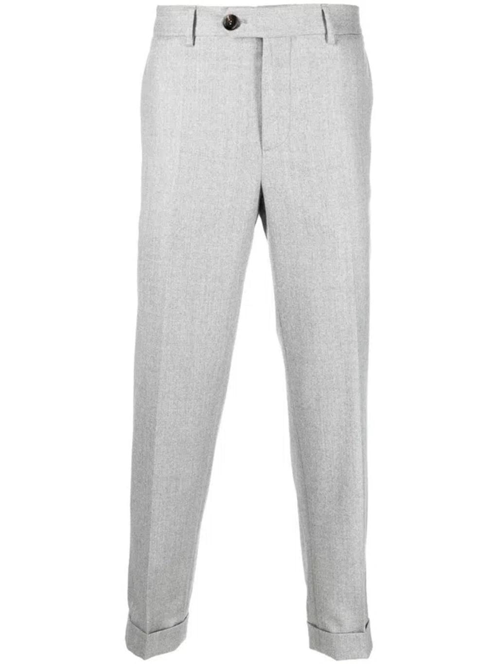 Tailored Wool Trousers In Grey product image