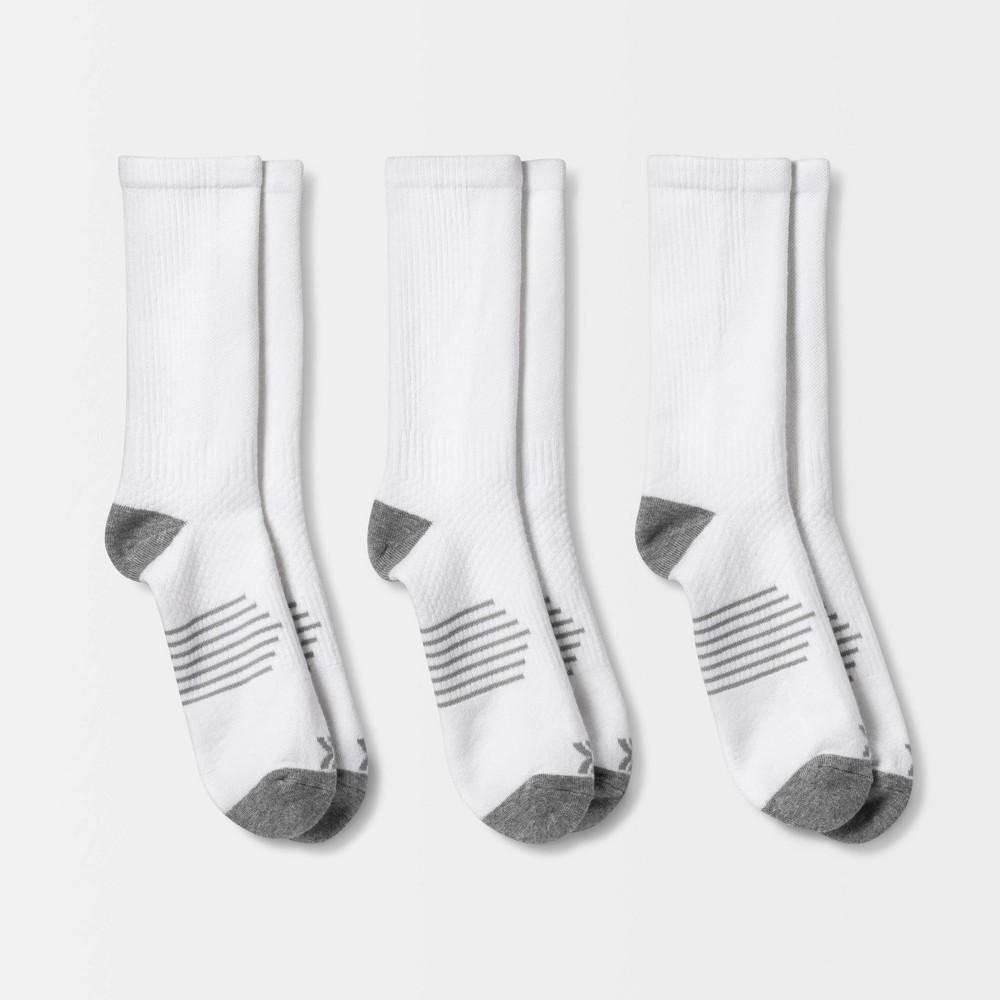 Mens Striped Arch Crew Socks 3pk - All In Motion 6-12 Product Image