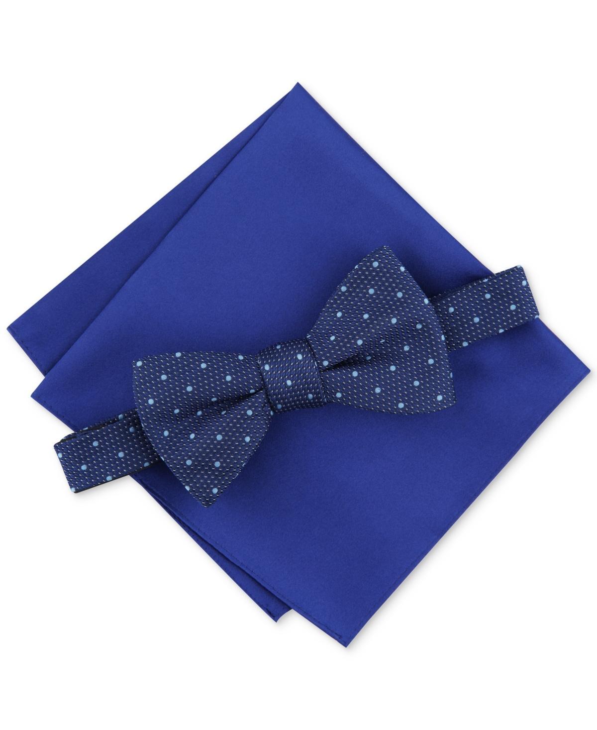 Alfani Mens Marshall Dot Bow Tie & Pocket Square Set, Created for Macys Product Image