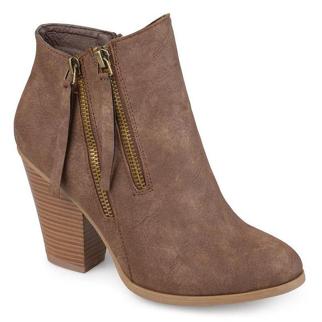 Journee Collection Womens Vally Double Zipper Bootie Product Image