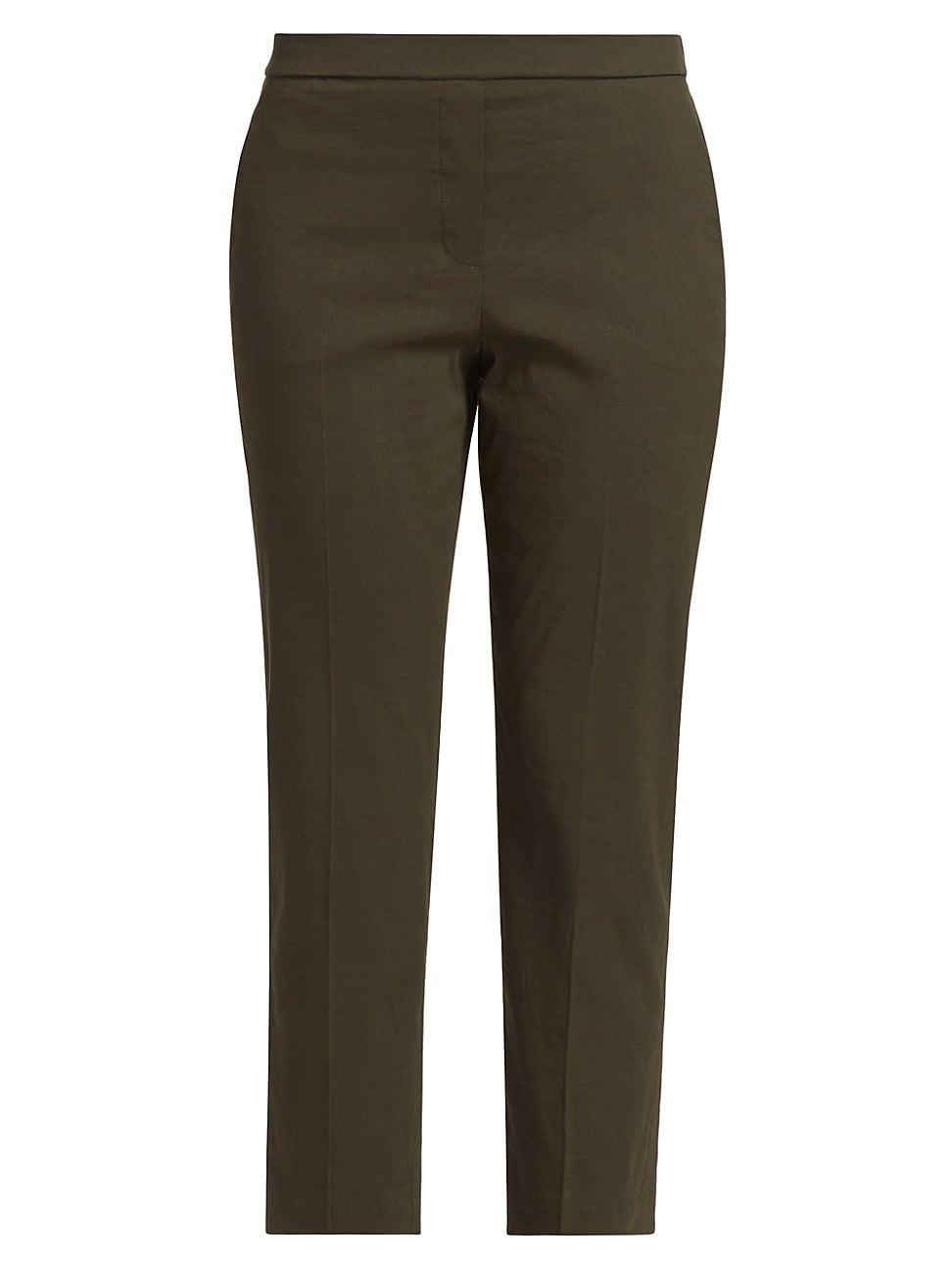 Womens Treeca Linen Pull-On Crop Pants Product Image