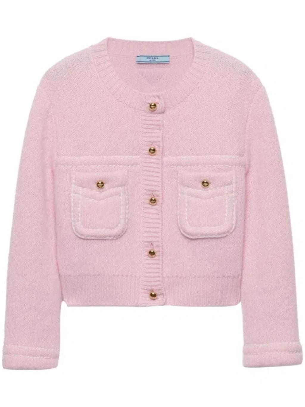 Cashmere Cardigan In Pink product image