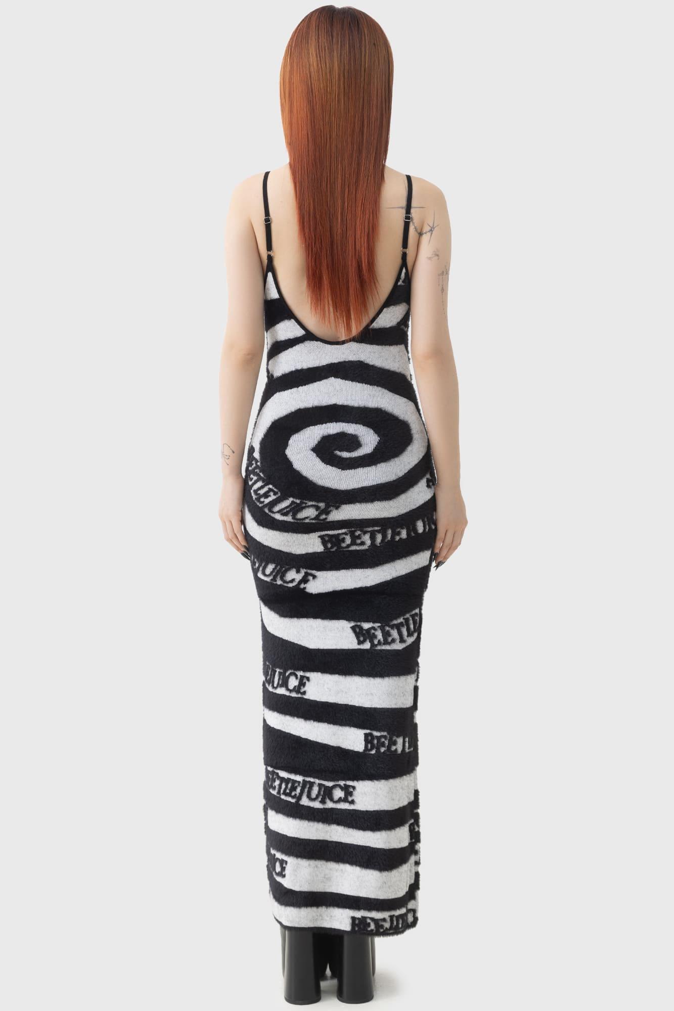 Vertigo Spiral Knitted Maxi Dress Female Product Image