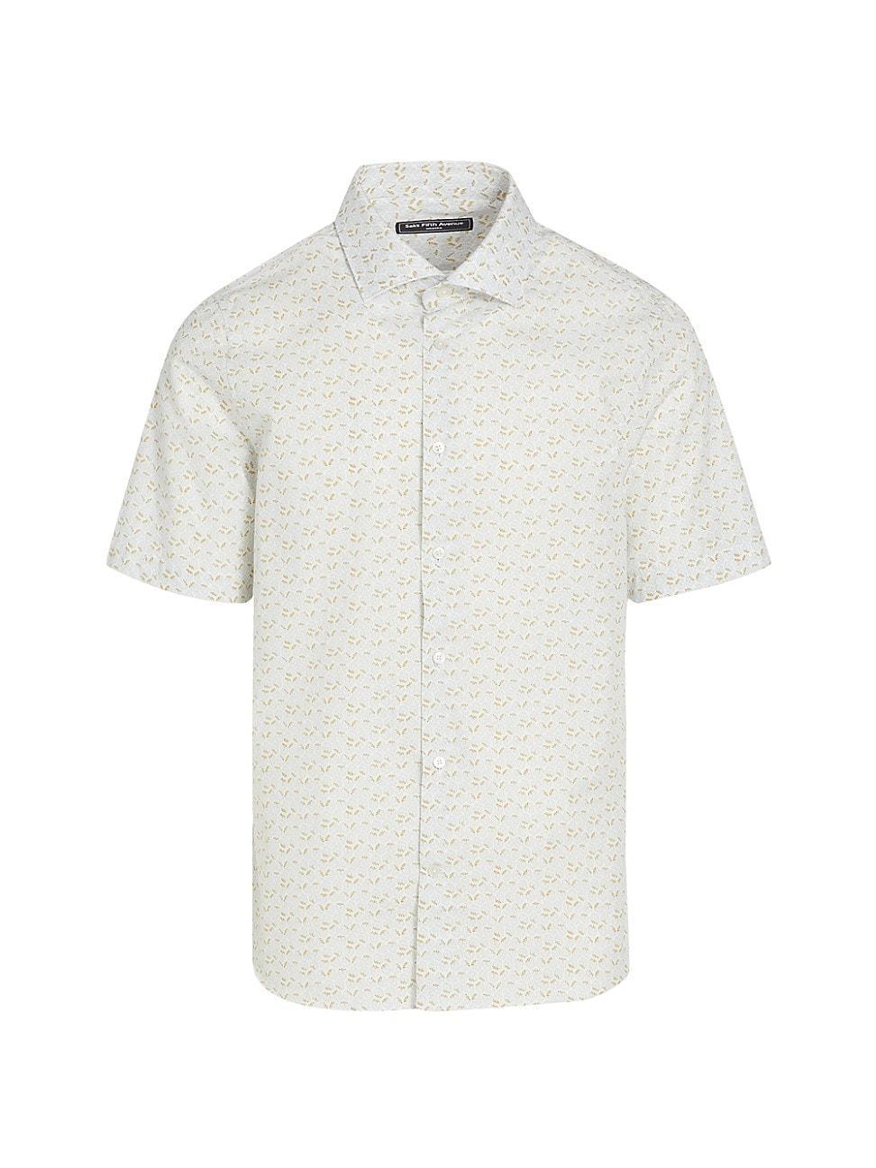 Mens Slim-Fit Daisy Cotton Button-Front Shirt Product Image