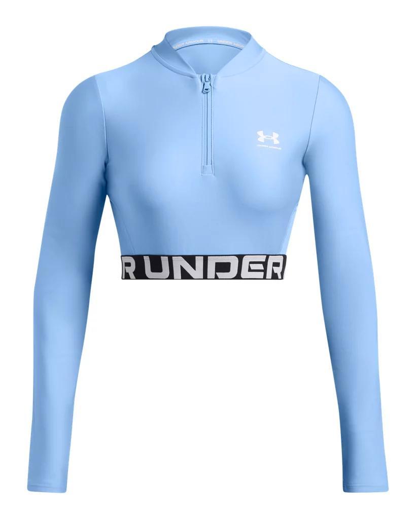 Women's HeatGear® Rib ¼ Zip Long Sleeve Product Image