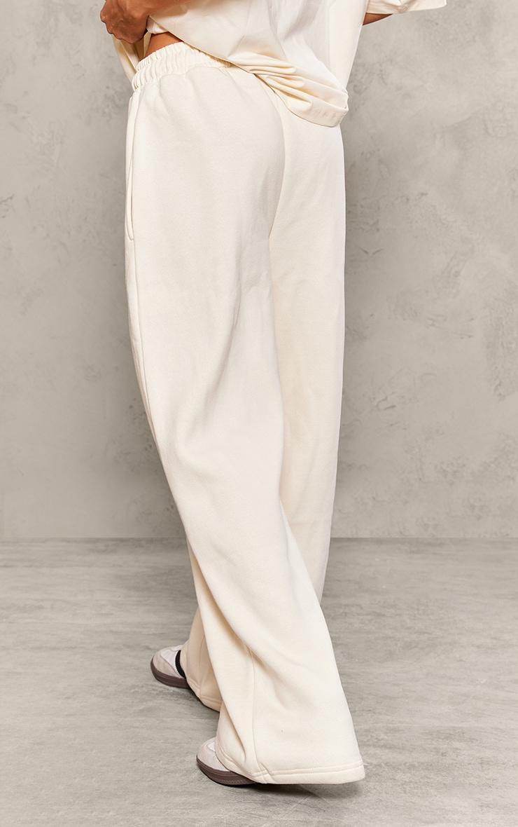 Petite Cream Oversized Wide Leg Joggers Product Image