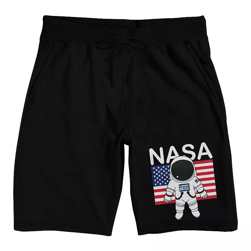 Mens NASA Astronaut USA Sweat Shorts Product Image