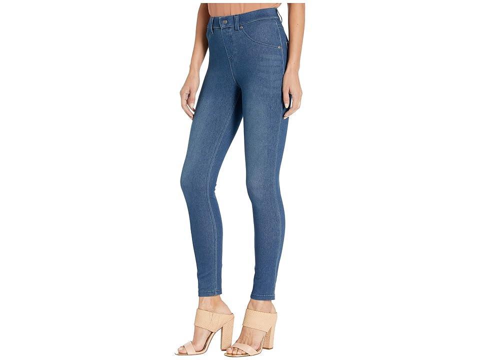 HUE High-Waist Ultra Soft Denim Leggings (Steely Wash) Women's Jeans Product Image