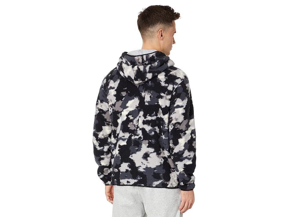 Champion Cozy All Over Print Shearling Hoodie (Simple Hyper Wash ) Men's Clothing Product Image