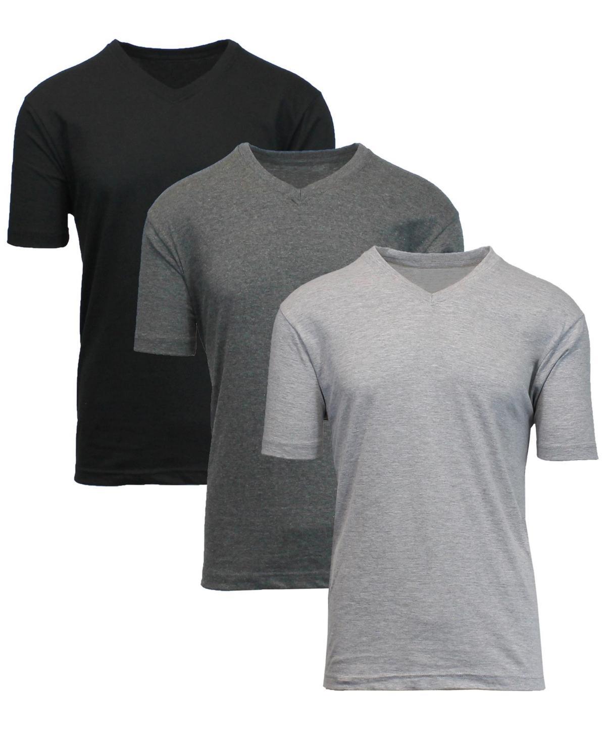 Blue Ice Mens Short Sleeve V-Neck T-shirt, Pack of 3 Product Image