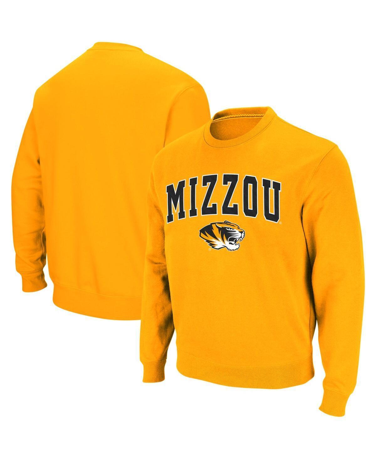 Colosseum Mens Missouri Tigers Arch & Logo Crew Neck Sweatshirt Product Image