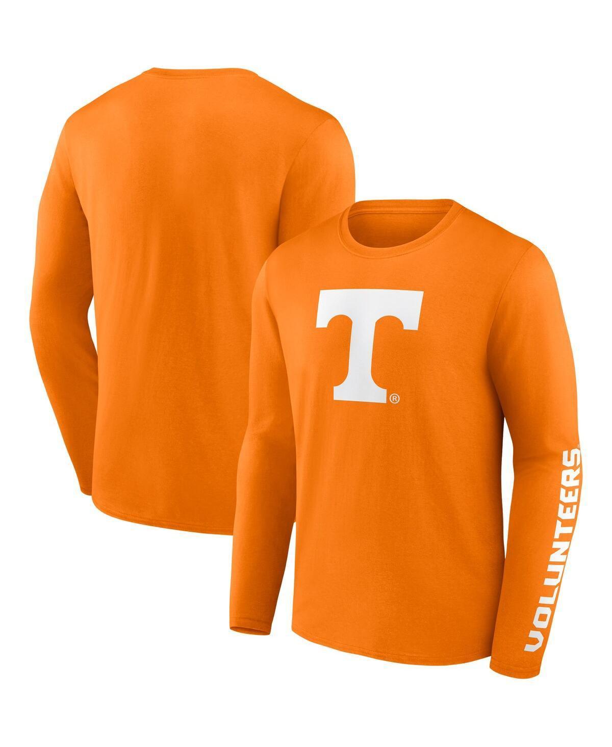 Mens Fanatics Branded Tennessee Tennessee Volunteers Double Time 2-Hit Long Sleeve T-Shirt Product Image