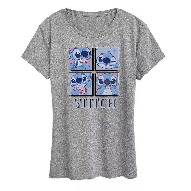 Disneys Lilo & Stitch Womens Grid Graphic Tee Product Image