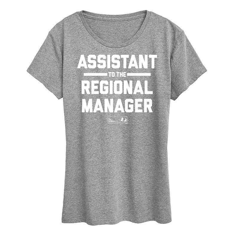 Womens The Office Assistant to the Regional Manager Graphic Tee, Girls Product Image