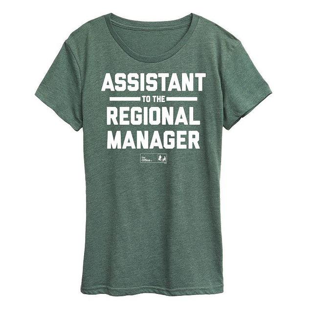 Womens The Office Assistant to the Regional Manager Graphic Tee, Girls Product Image