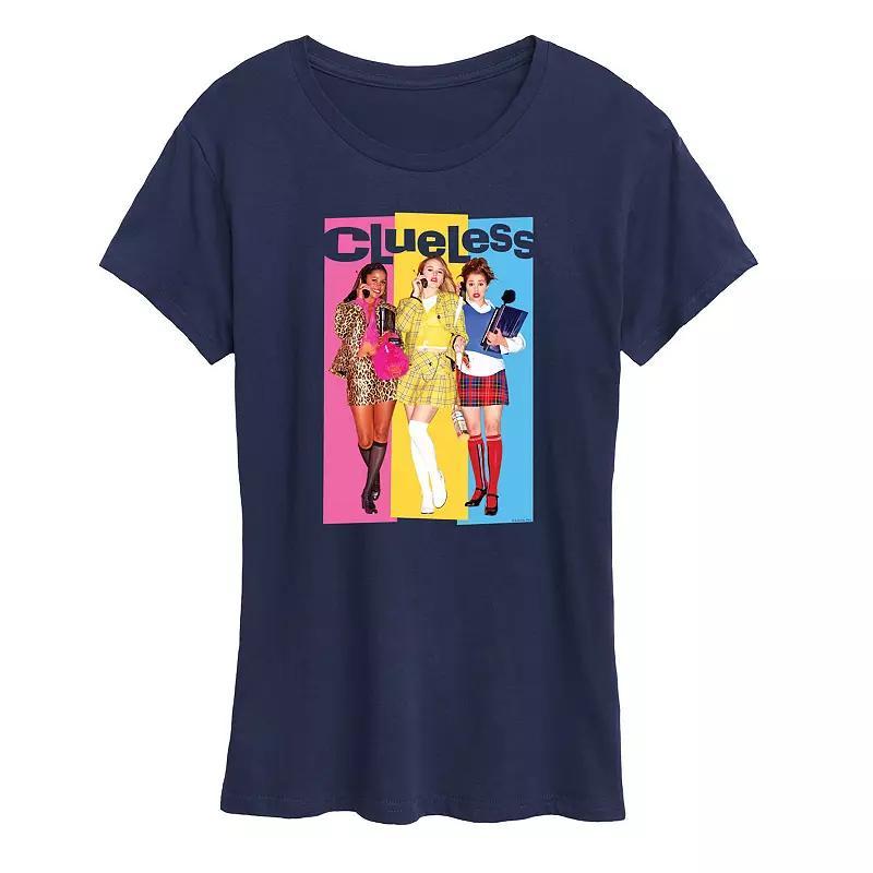 Womens But First Cafecito Graphic Tee Blue Product Image