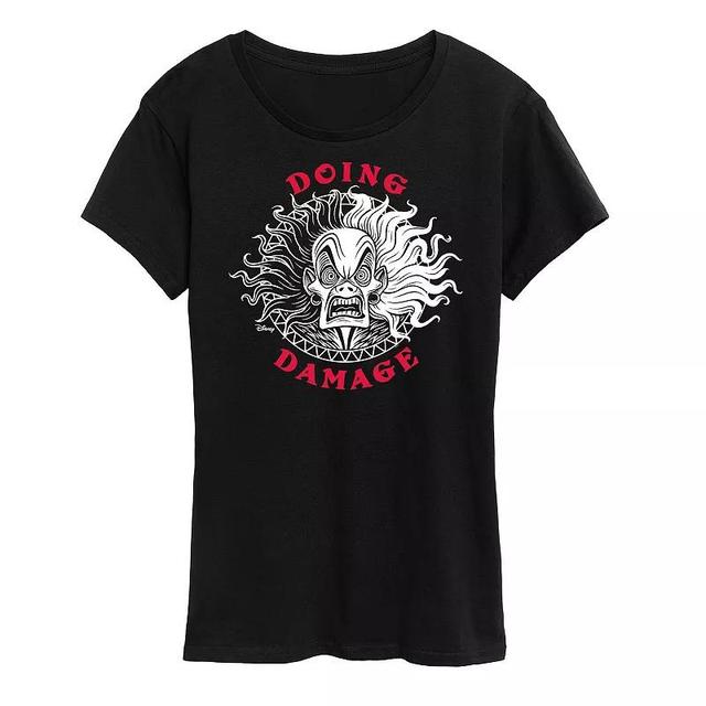 Disneys 101 Dalmations Cruella Womens Doing Damage Graphic Tee Product Image