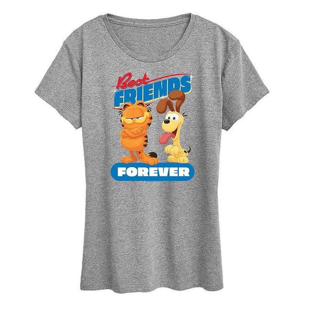 Womens The Garfield Movie Friends Forever Graphic Tee Product Image