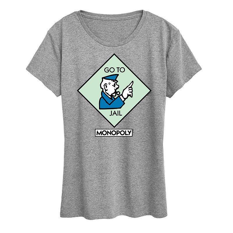 Womens Monopoly Go To Jail Square Graphic Tee by Hasbro Product Image