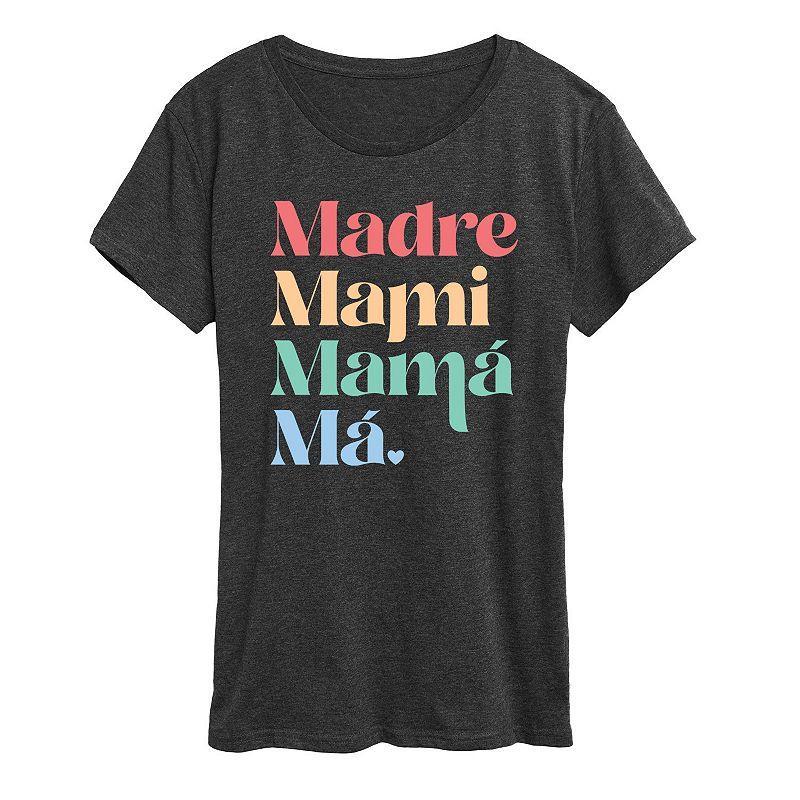 Womens Madre Names Graphic Tee, Girls Product Image