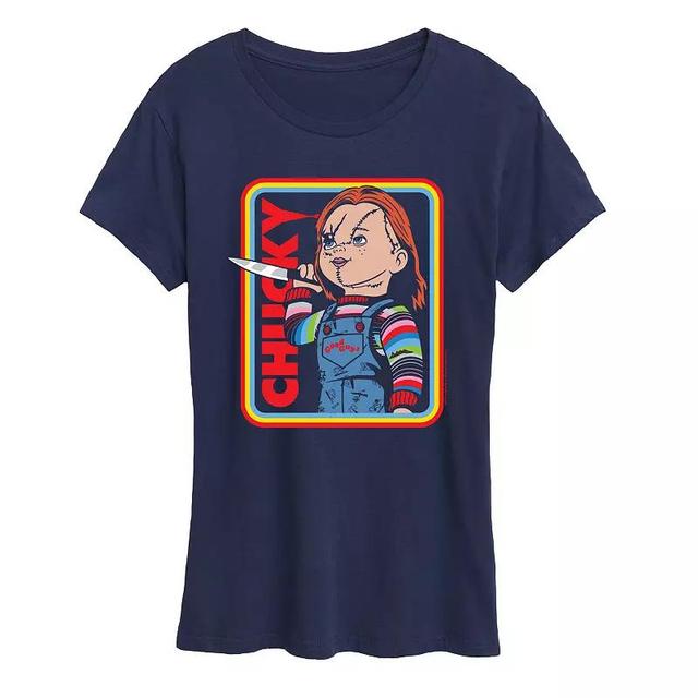 Womens Chucky Retro Graphic Tee Blue Product Image