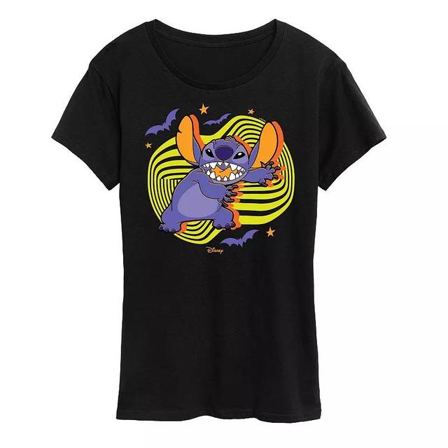 Disneys Lilo & Stitch Womens Bats & Stars Graphic Tee Product Image