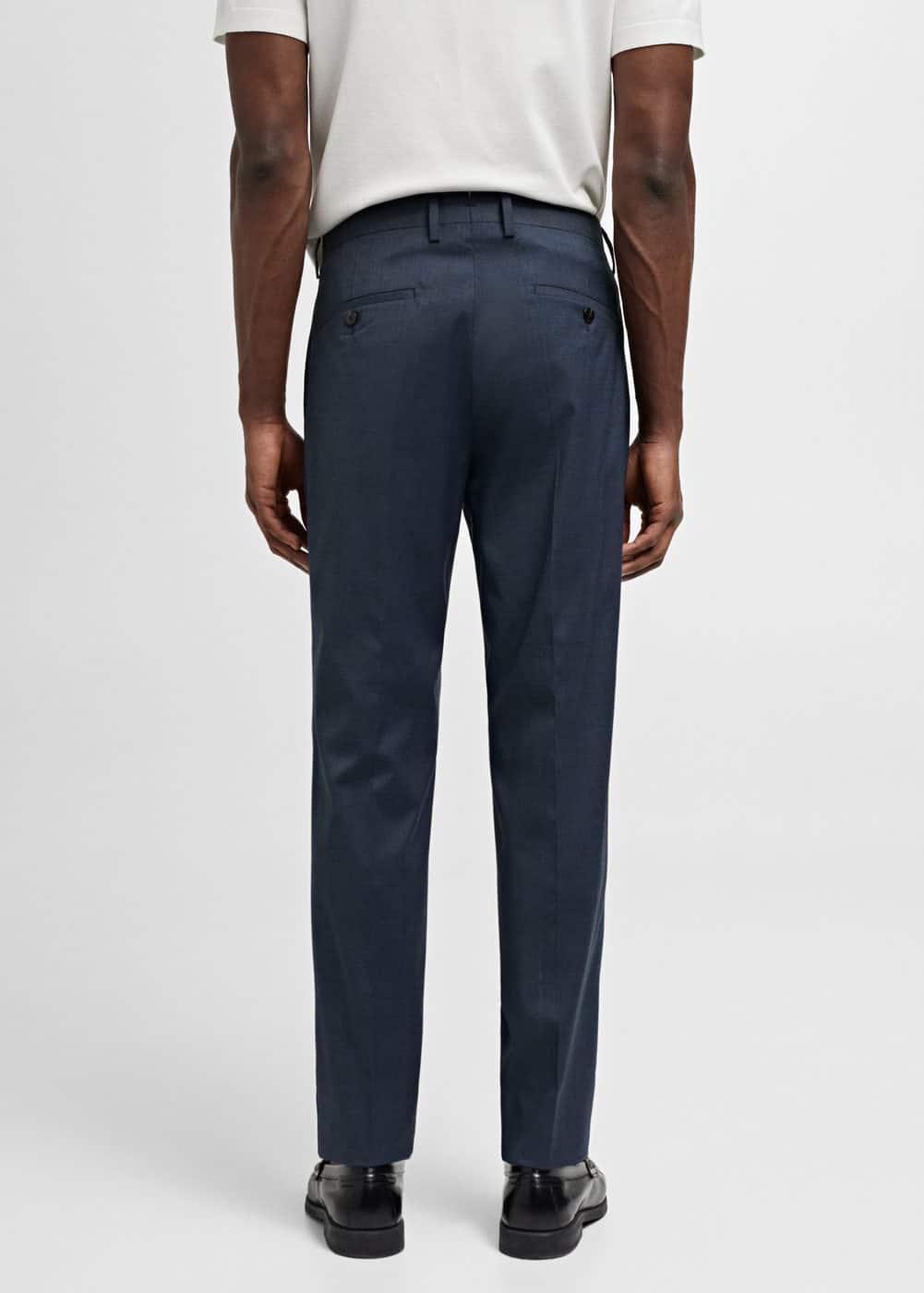 MANGO MAN - Regular-fit cotton pants dark navyMen Product Image