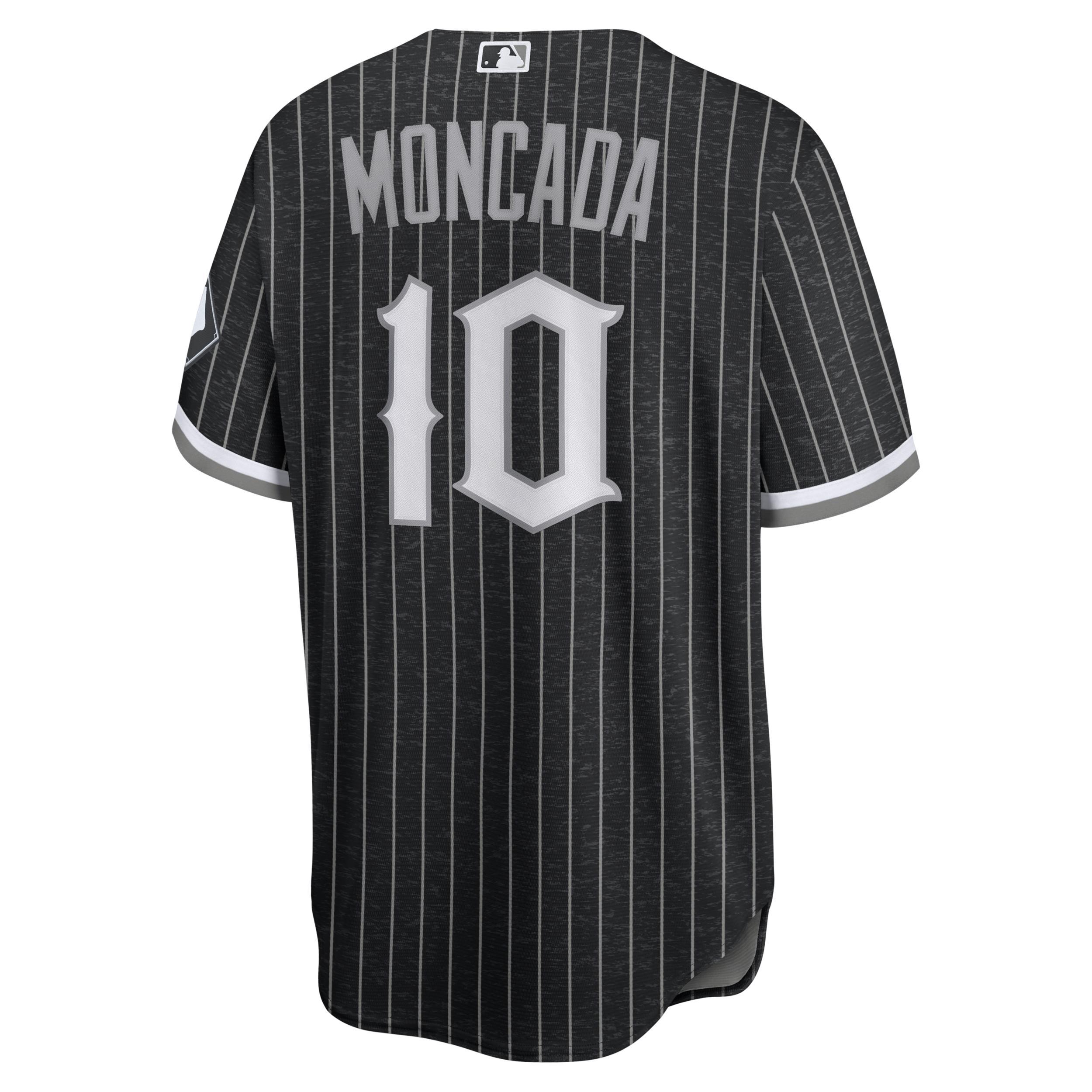 Nike Chicago White Sox Mens City Connect Replica Player Jersey - Yoan Moncada - Black Product Image