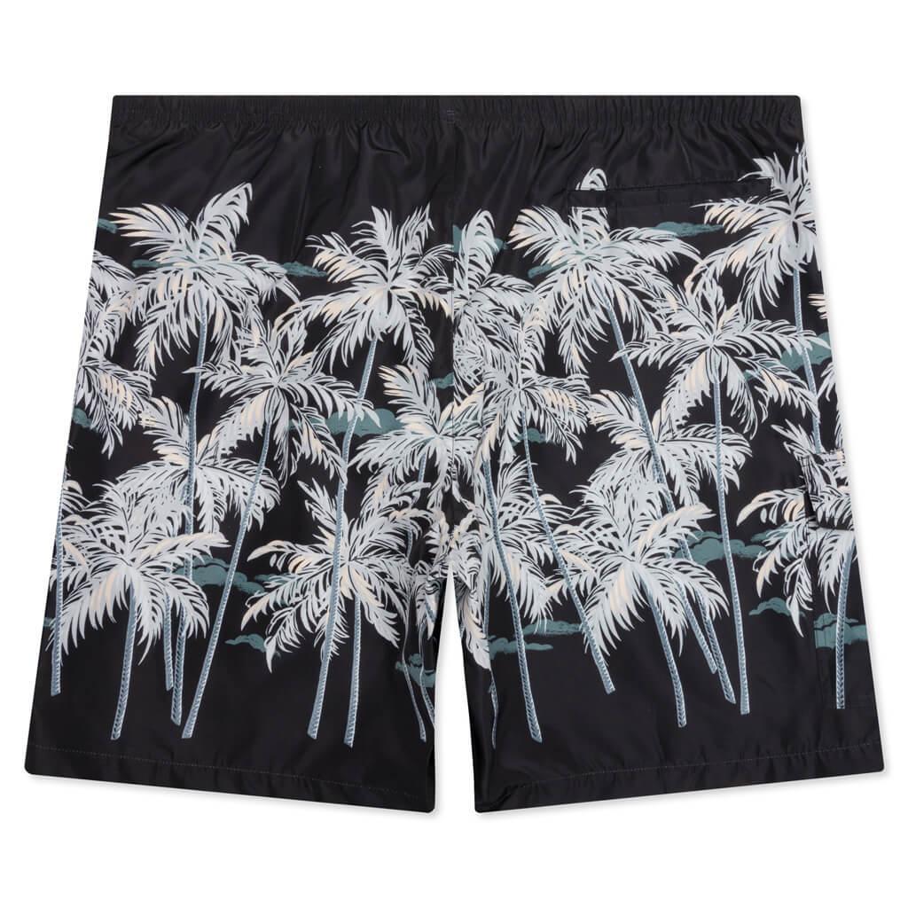 All Over Palms Swim Short - Black/Off White Male Product Image