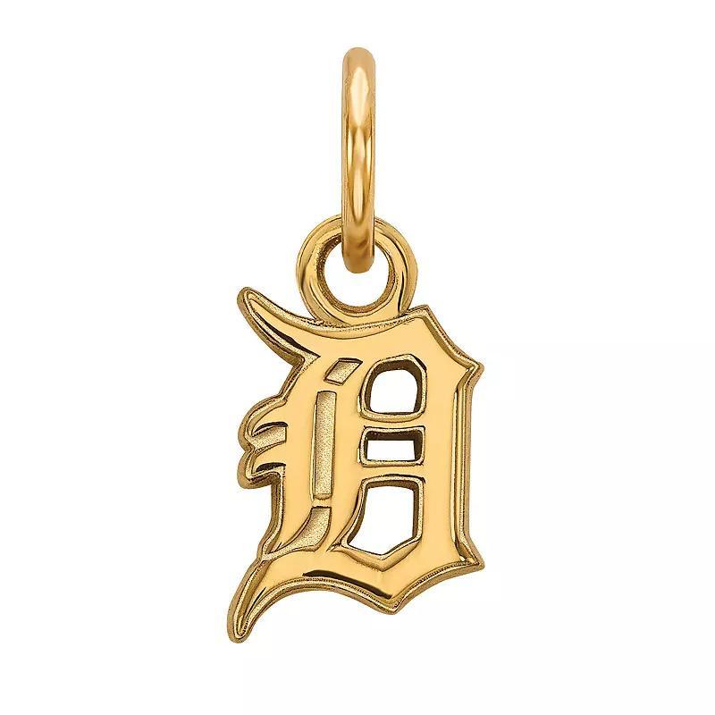 LogoArt 14k Gold Detroit Tigers Extra-Small Pendant, Womens 14k White Gold Product Image