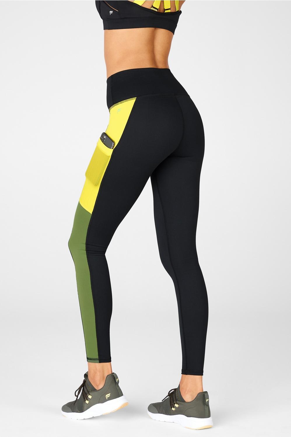 Fabletics On-the-Go High-Waisted Legging Womens black Size XXS product image