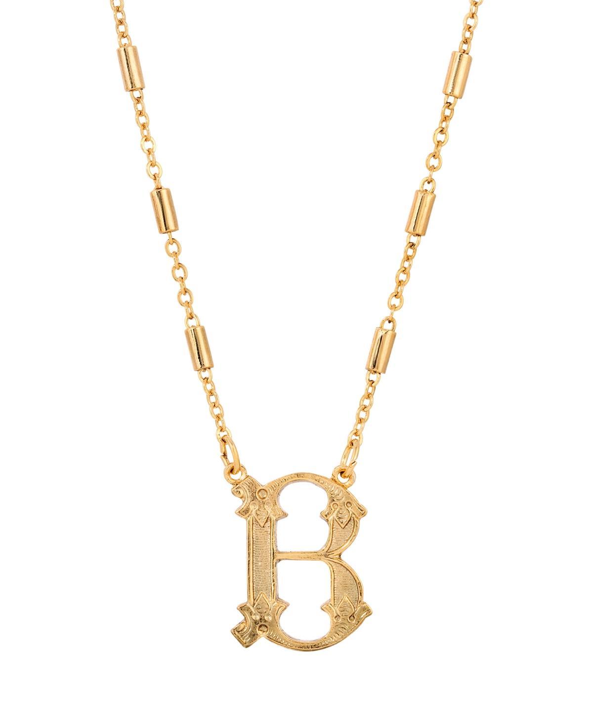 1928 Tone Initial W Pendant Necklace Product Image