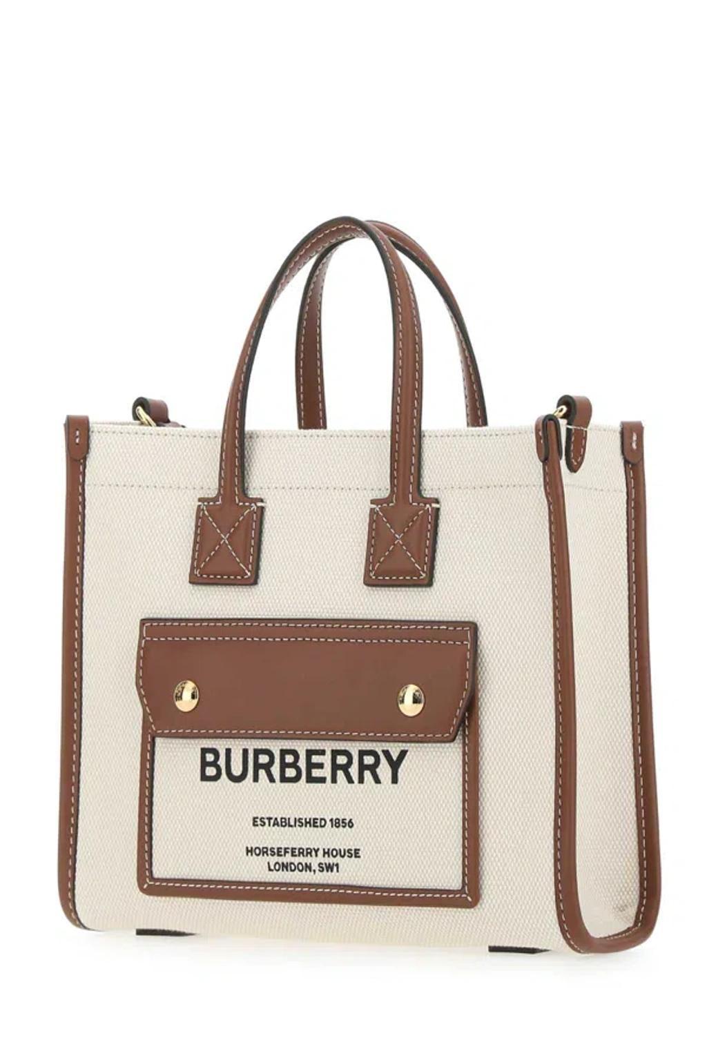 BURBERRY Two-tone Mini Handbag In Multicoloured Product Image