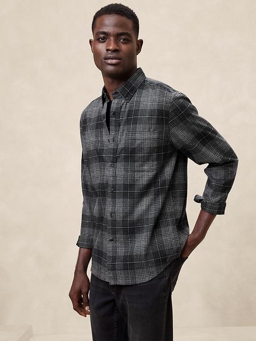 Slim Lightweight Flannel Shirt Product Image