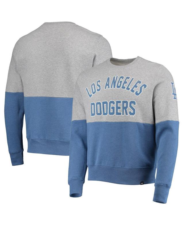 Mens 47 Heathered Gray/Heathered Royal Los Angeles Dodgers Two-Toned Team Pullover Sweatshirt Product Image