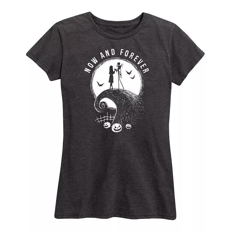 Disneys Nightmare Before Christmas Womens Now and Forever Graphic Tee, Girls Product Image