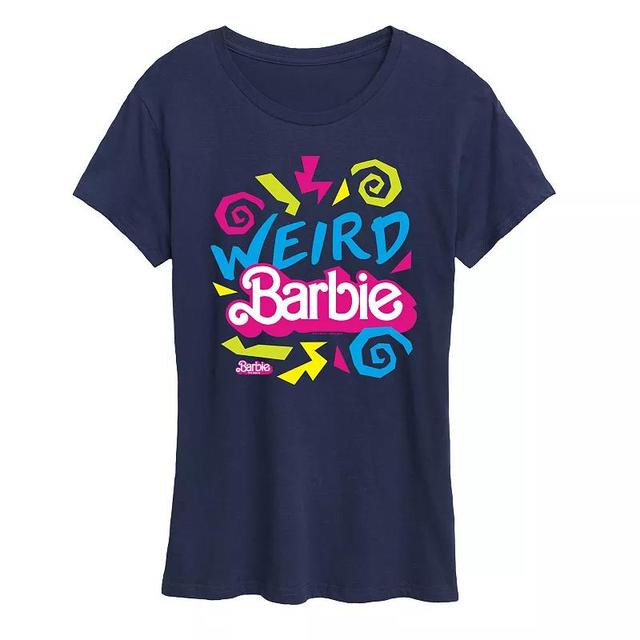 Womens Barbie The Movie Weird Barbie Graphic Tee, Girls Blue Product Image