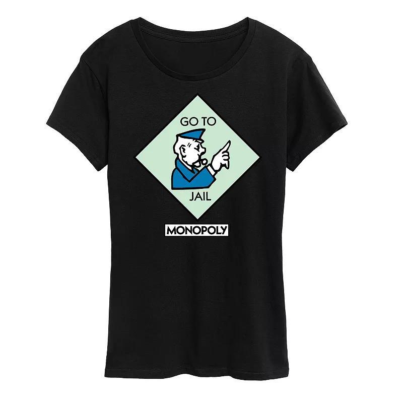 Womens Monopoly Go To Jail Square Graphic Tee by Hasbro Product Image