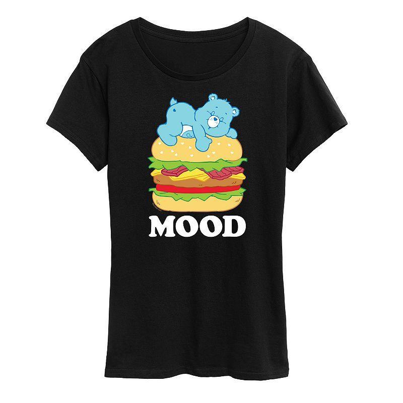 Womens Care Bears Mood Bedtime Burger Graphic Tee Product Image