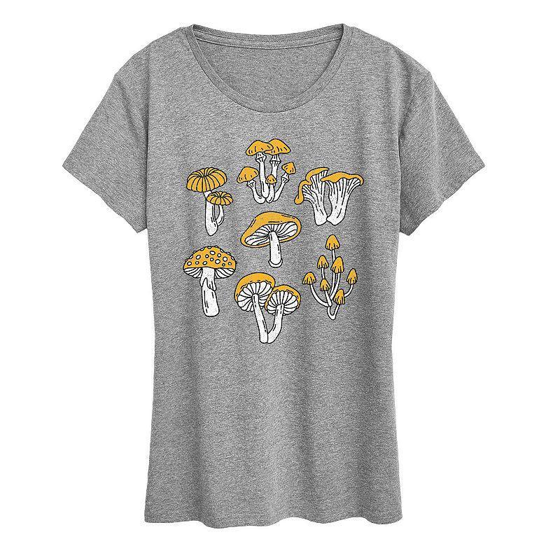 Womens Coffee Please Graphic Tee, Girls Grey Green Product Image