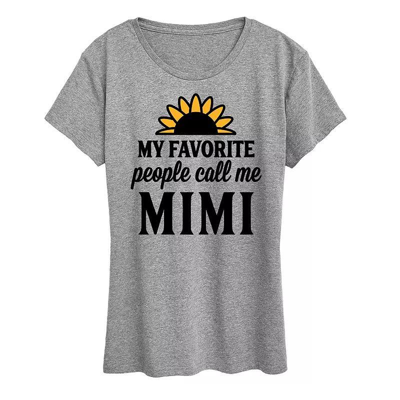 Womens Favorite People Call Me Mimi Graphic Tee Product Image