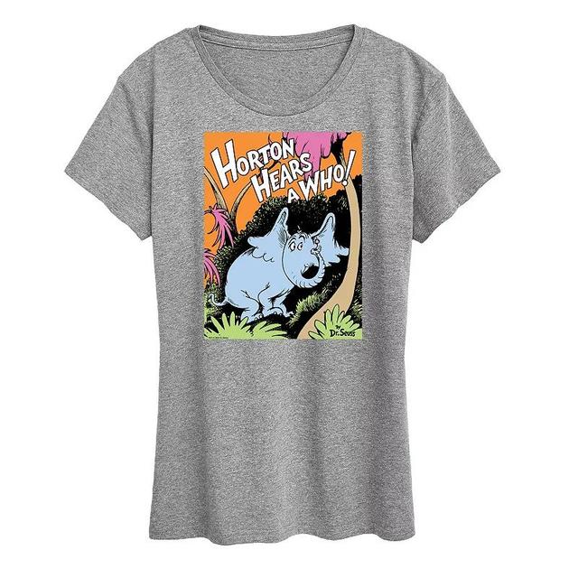 Womens Dr. Seuss Horton Forest Graphic Tee, Girls Grey Royal Blue Product Image