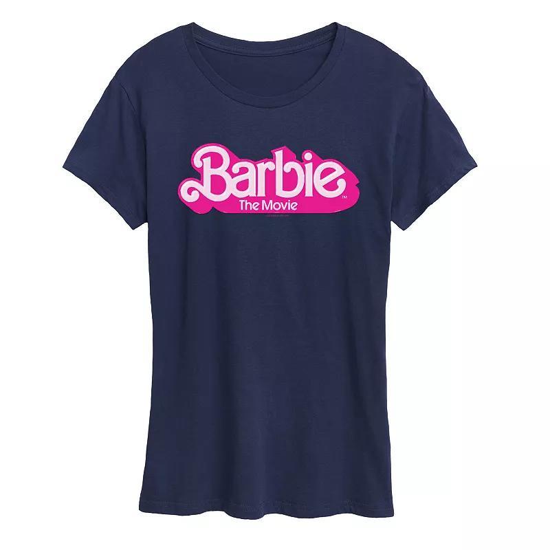 Womens Barbie The Movie Logo Graphic Tee White Product Image