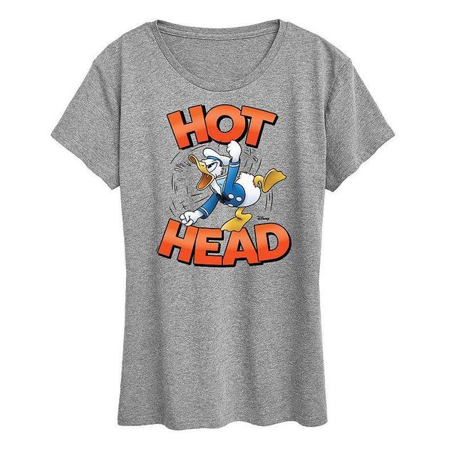 Disneys Donald Duck Womens Hot Head Graphic Tee Product Image